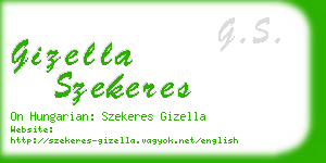 gizella szekeres business card